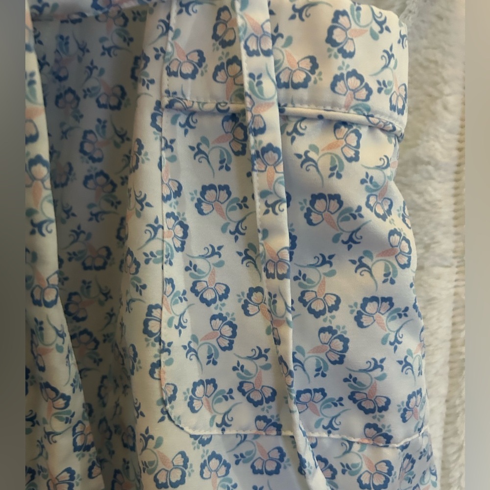 Women’s winter silk large robe 2 front pockets, a belt 78% polyester 22% cotton - Picture 9 of 13